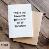 favourite person in Yorkshire card - Image 3